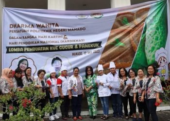 Gelar Lomba Pembuatan Kue Cucur dan Penekuk, Kebersamaan Pengurus Dharma Wanita Polimdo Lakukan Terobosan Baru