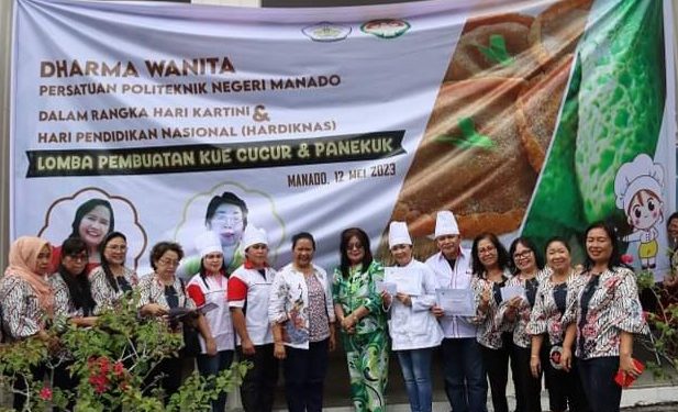 Gelar Lomba Pembuatan Kue Cucur dan Penekuk, Kebersamaan Pengurus Dharma Wanita Polimdo Lakukan Terobosan Baru
