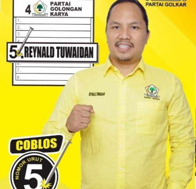 Reynald Tuwaidan Caleg DPRD Provinsi, Siap Membawa Aspirasi dan Abadikan Diri Untuk Rakyat
