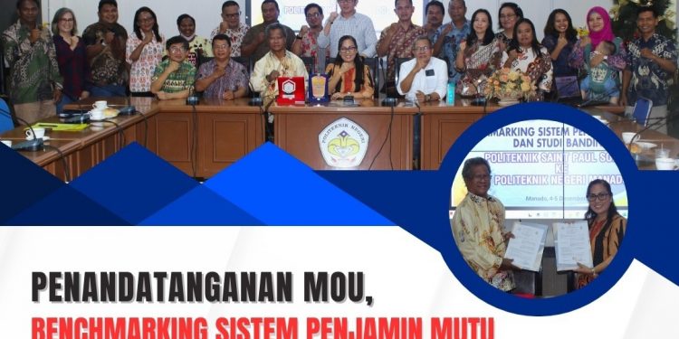 Belajar Tentang Informasi Sistem Penjaminan Mutu Pendidikan, Politeknik Saint Paul Sorong Studi Banding ke Polimdo