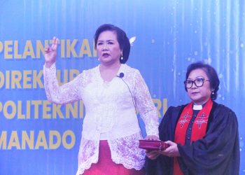 Kado Spesial di Hari Ulang Tahun, Dra. Maryke Alelo MBA Resmi Dilantik sebagai Direktur Politeknik Negeri Manado