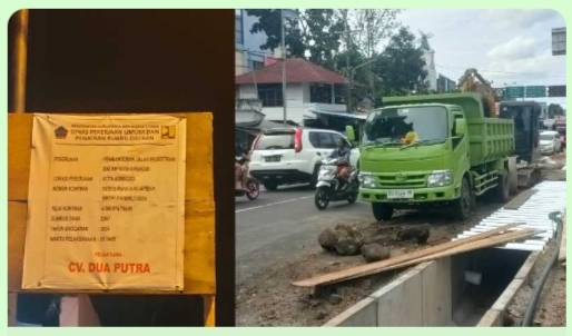 Proyek Pekerjaan di Kota Airmadidi Mangkrak Saat Natal dan Tahun Baru, Bupati di Minta Tinjau dan Evaluasi Kinerja Kontraktor