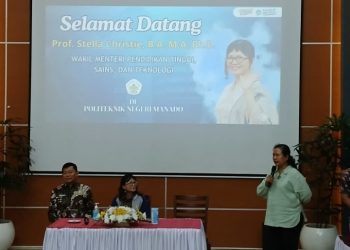 Wakil Menteri Pendidikan Tinggi Prof Stella Christie Kunjungi Politeknik Negeri Manado