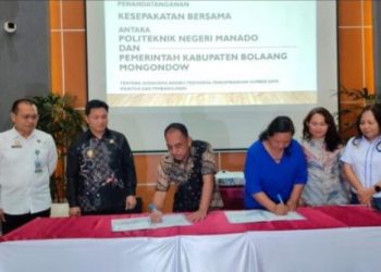 Tandatangani Nota Kesepahaman (MoU) Strategis, Pemkab Bolmong Kunjungi Kampus Polimdo