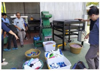 Dosen dan Mahasiswa Politeknik Negeri Manado Kembangkan Mesin Pencacah Plastik Tenaga Surya untuk Dukung Wisata Hijau di Minahasa Utara